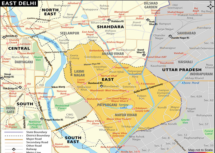 نقشه شهر دهلی